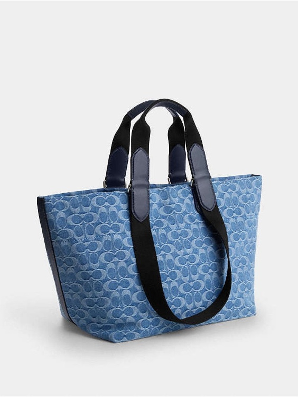 Coach Small Tour Tote Bag In Signature Blue Denim